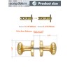 SORWDUERM Gold Door Knobs Passage Door Knobs Brushed Gold Interior