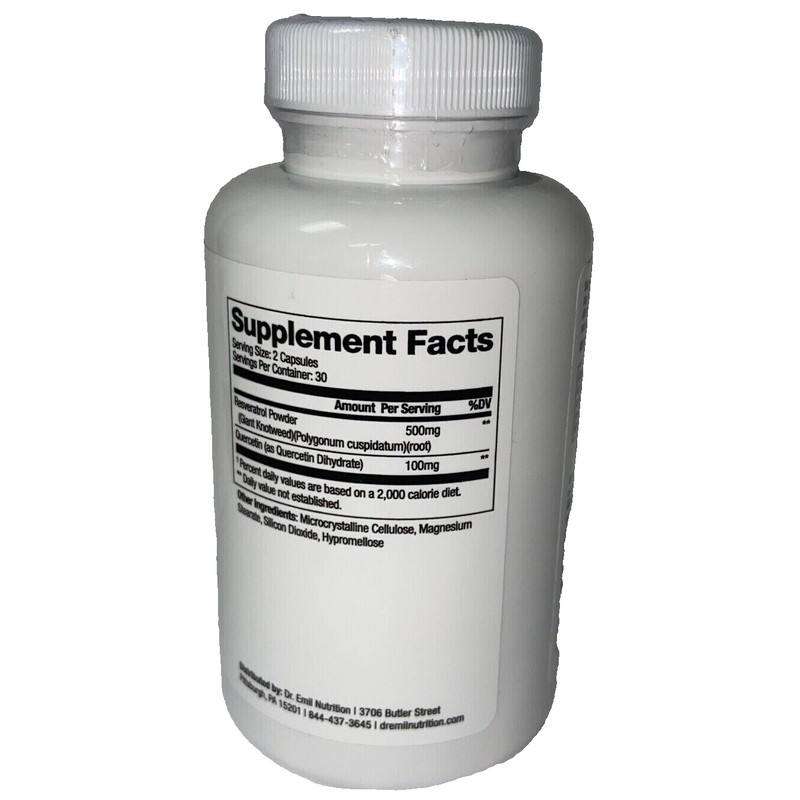 Lipo Flavonoid Dr. Emil Resveratrol Plus Dietary Supplement - 500