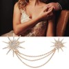 TMISHION Elegant Brooch with Pendant Chains,Brooch with Chain Diamond Shining