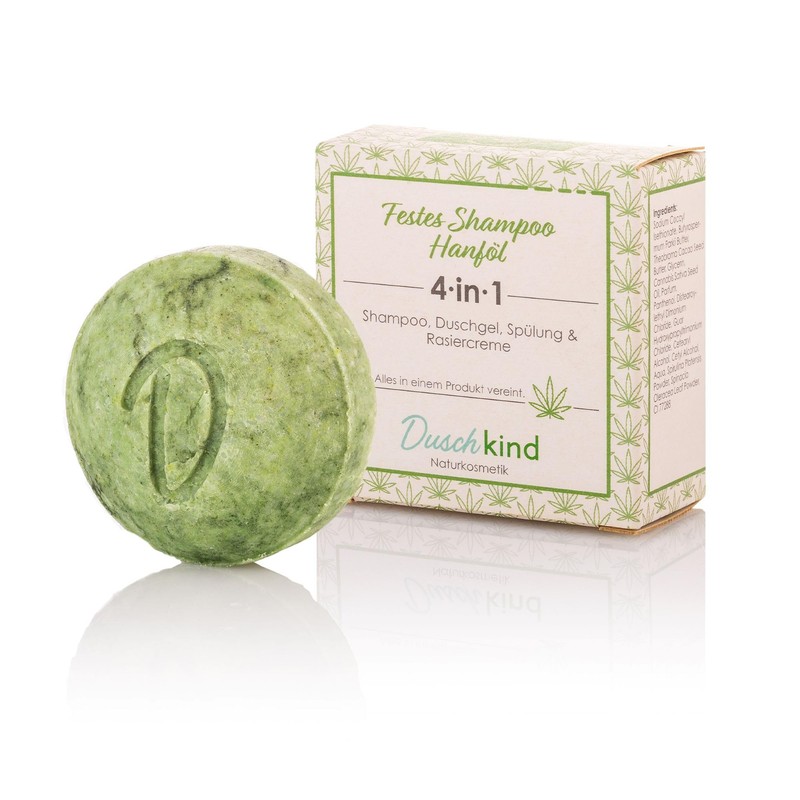 Duschkind 4-in-1 Solid Shampoo Natural Cosmetics Lemongrass Suitable for All