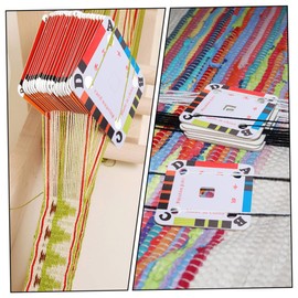 Operitacx 200pcs Hand-Knit Shuttle Piece Weaving Cards Glue Tape Craft Kits Crochet Machine Construction Paper Card Paper Double Side Tape Canvas Paper Felting Kits Foil Art White Paper Jam