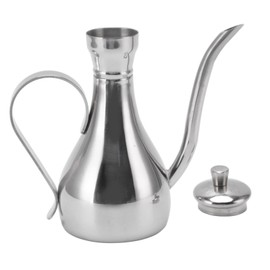 Gsycle Oil and Vinegar Dispenser Set, 350ml Oil Cruet, Olive Oil Drizzler, Stainless Steel Non Drip Olive Oil Dispenser Bottle for Kitchen