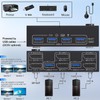 8K USB 3.0 Displayport KVM Switch 2 Monitors 2 Computers