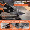 Tijeras de Aviación Corte Recto 10" con mango grip,SW-81400101