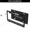 License Plate Frames Black and White License Plate Frame Psalm
