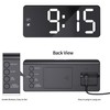KWANWA Small LED Digital Alarm Clock Plug in for Bedrooms