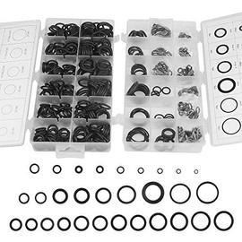 BGTXINGI 300 Piece Assorted O-Ring Kit with 225 Pieces Rubber O-Ring Seal Repair Box Washer Assortment for General Repair of Plumbing Vehicles