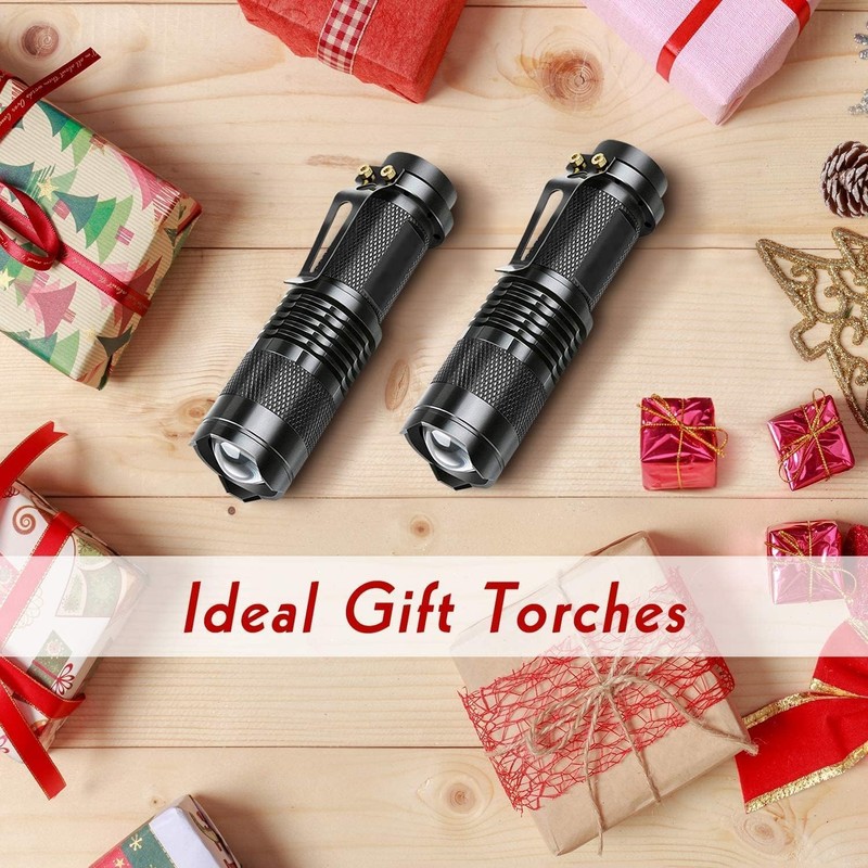 LETMY Tactical Flashlight, Super Bright LED Mini Flashlights with Belt