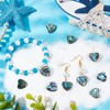 Beebeecraft 10Pcs/Box Abalone Shell Beads Heart Shape Paua Shell Beads