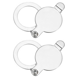 PATIKIL 5/8" Peephole Cover,Door Peephole Protector Privacy Door Viewer Cover for Home Security Apartment Hotel,Bright Chrome 2pcs