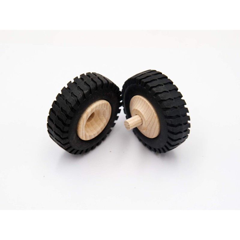 JOWE® Wooden Wheel 72 mm with Rubber Profile | Wooden