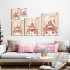 Christmas Gingerbread House Canvas Wall Art Decor - 8X10 inch