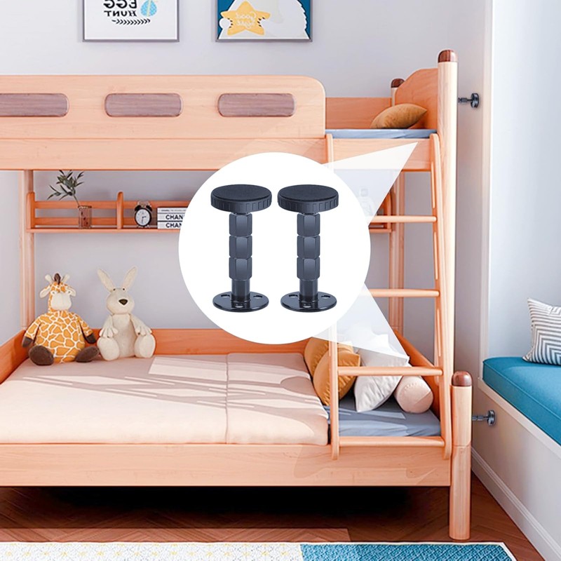 Wall Spacer - 4-Piece Set with Adjustable Bed Headboard Stabilisers,