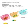WELLGRO Pill Box for 7 Days, Pill Box, 2 Compartments