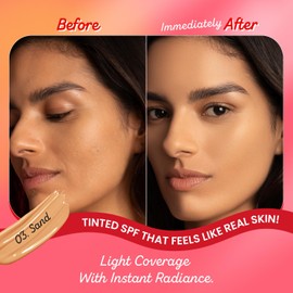 Dot & Key Strawberry Dew Tinted Sunscreen SPF 50+ Pa++++ - 03 Sand Protection Against UA/UB Broad Spectrum, Water & Sweat resistant For All Skin Types 50ml