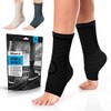 PowerLix Ankle Brace Compression Support Sleeve (Pair) for Injury Recovery,