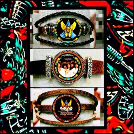 ANGEL BAND HELLUVA BAND WHITE HOT THREE LEATHER BRACELETS COLLECTION