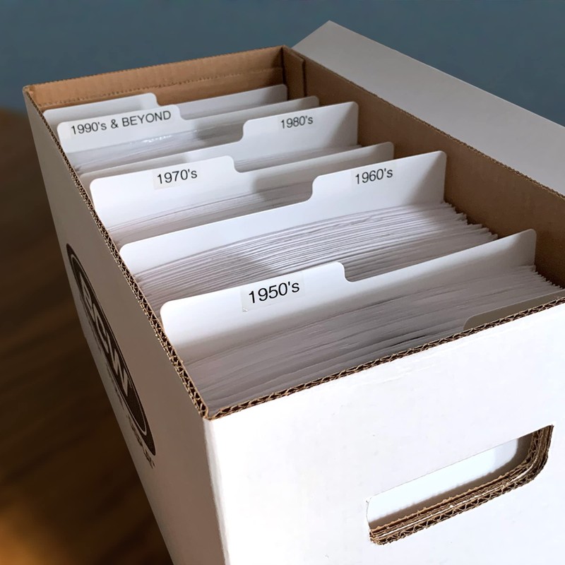 BCW 45 RPM Record Dividers | White | Write-On Index