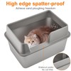 Stainless Steel Cat Litter Box with Lid, Extra Large Metal