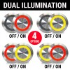 AutoLöc Power Accessories 16mm Billet 12V Momentary Push Button Switch