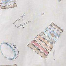 Burt's Bees Baby Baby Boy's Toddler Pajamas, Tee and Pant 2-Piece Pj Set, 100% Organic Cotton Soft Sleepwear, Making Music