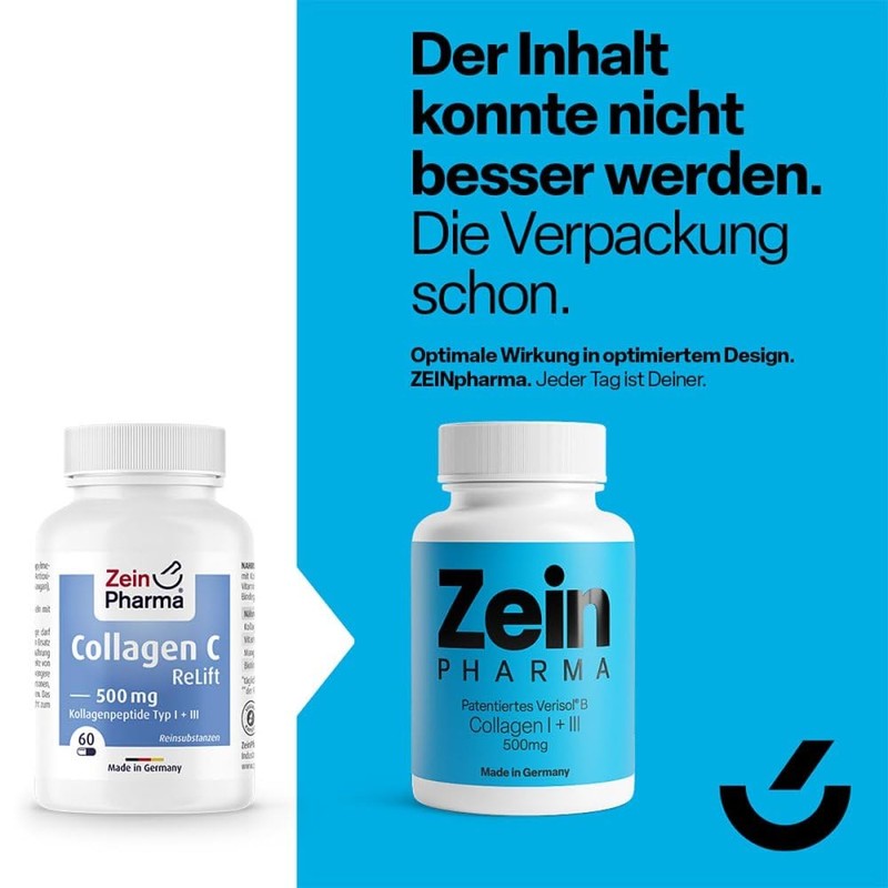 ZeinPharma Collagen C ReLift 500mg • 60 Capsules (1-Month-Supply) •