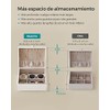 SONGMICS Caja Joyero, 2 Capas, con Asa, 23.9 x 20