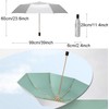 ThreeH UV Umbrella Sun Protection UPF 50+ Compact Travel Umbrella