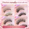 Pestañas Postizas 7 Pares Reutilizables Aspecto Natural