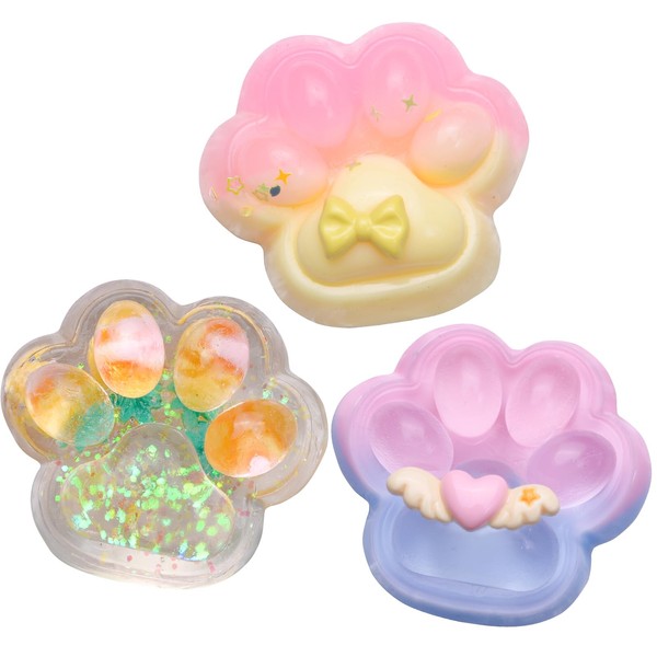 Mwmoeen Pack of 3 Squishy Cat Paw, Taba Squishy Cat,