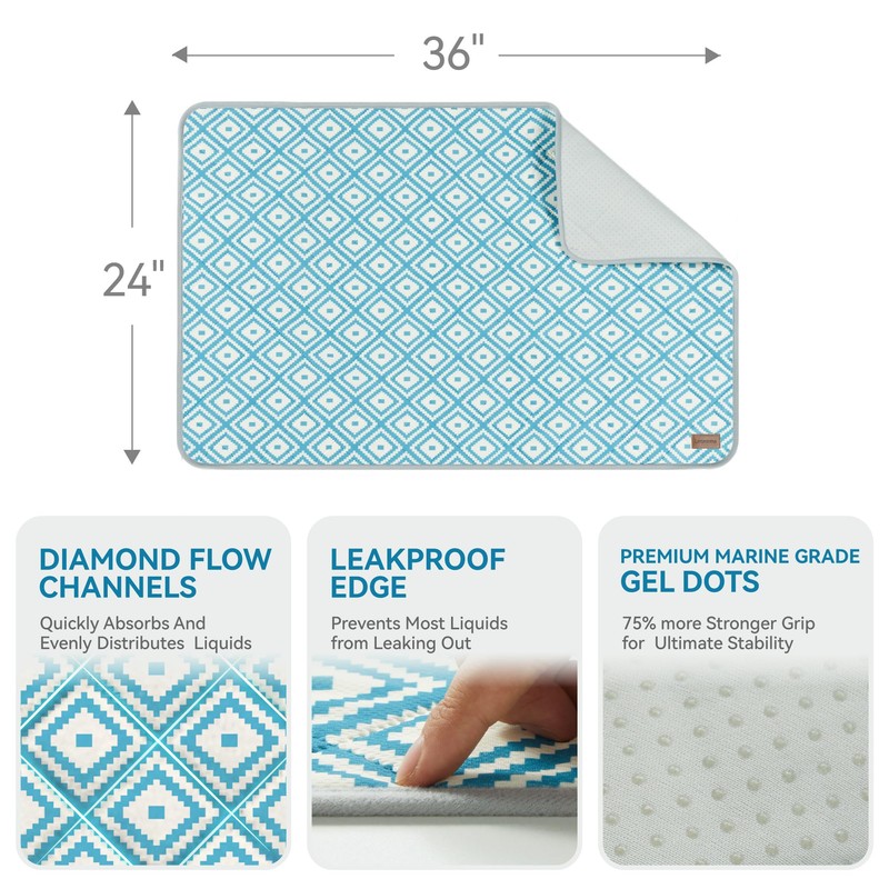 Washable Pee Pads for Dogs - 2 Pack Extra Thick