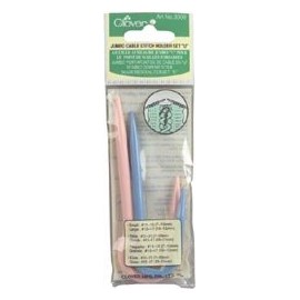 Clover Needlecrafts Jumbo U - Soporte para punto de cable (4 1/2 pulgadas, 2 tamaños 3008 (paquete de 3)