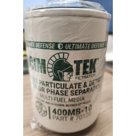 CIM-TEK 70120 BIO-TEK 10 MICRON MICROGLASS MULTI-FUEL SPIN-ON FILTER 400MB-10