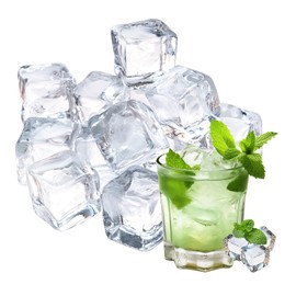 Aifong 100 Pcs Fake Ice Cube 0.7'' Acrylic Ice Cube, Reusable Ice Cubes Vase Fillers for Centerpieces (White)