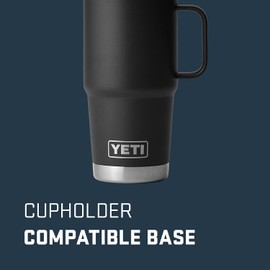 YETI YETI Rambler 20 oz Travel Mug, Stainless Steel, Vacuum Insulated with Stronghold Lid, Black