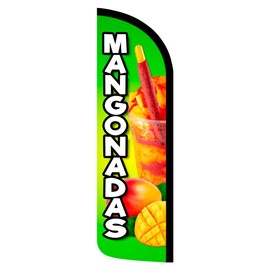 Vista Products Mangonadas Premium Windless Polyknit Feather Flag (3 x 11.5 feet)