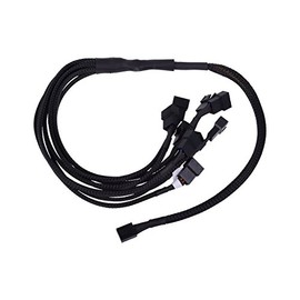 Phobya Y-cable 4 Pin PWM to 9x 4Pin PWM 60cm - black