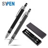 SyPen Luxury Pen Gift Set, 2 Rubberized Metal Ballpoint Pens
