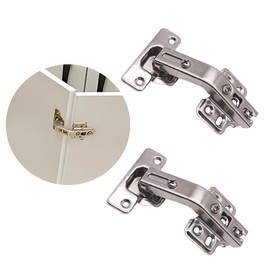 KAFENDA 2 DTC 135-degree Corner Cabinet Hinges, 135-degree DTC Cabinet Full Coverage Frame Hidden Linkage Door Hardware Hinges