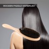 Natural Boar Bristle Hair Brush Wooden Paddle Hairbrush Detangling Hairbrush