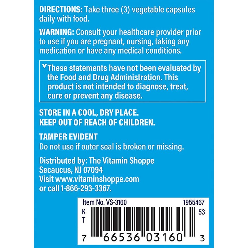 The Vitamin Shoppe Plant-Based Algae Calcium Bone Formula with Magnesium,