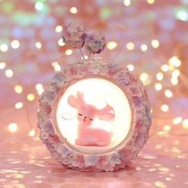 Night Light Ornaments Cute Fawn Girls Desktop Decoration for Holiday Birthdays Gifts Home DecorationPink