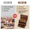 Weysat 11 Inch Mini Wooden Tool Box with 2 Drawers