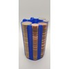 RED UK Coin Stacker, Large Size 14cm high, 8 coin