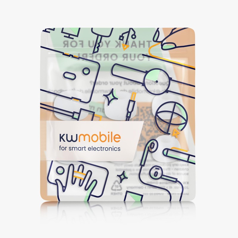 kwmobile 6X Polster kompatibel mit JBL Tune Buds - 3