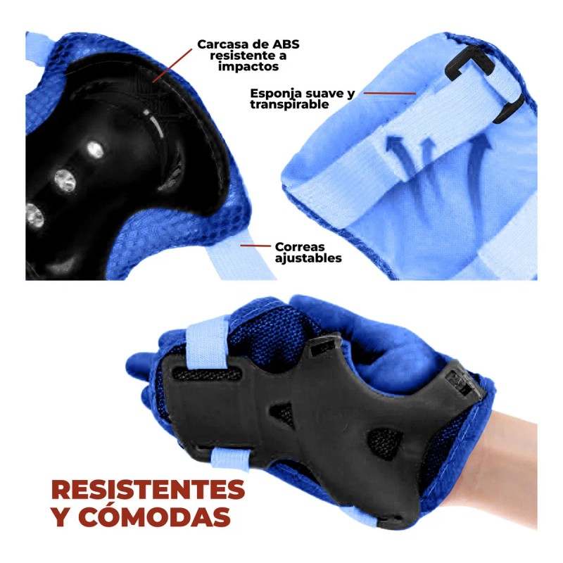 Mebix Trd Kit Protección De Patín Con Casco Para Niño