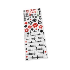 SUPVOX Height Sticker on The Cartoon Wow Cute Measure Nursery Wall Decor Bedroom Animals Decals Small Growth Chart Little Charts Stickers PVC Trim Board