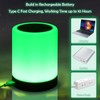JOPHEK LED Bedside Lamp, Touch-Sensitive Night Light, 13 Colours, 3