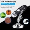 USB Digital Microscope 1600X Magnification Camera 8 LEDs with Stand