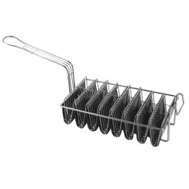TrueCraftware- Commercial Grade 8-Slot Taco Basket Holds 8 Shells Deep Fryer- Taco Holder Basket Taco Fry Basket with Grip Handle Taco Shell Fry Basket Shells Deep Fryer Taco Holder Basket